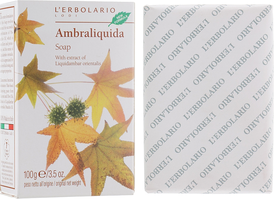 Perfumowane mydło Ambrowiec wschodni - L'Erbolario Ambraliquida Sapone — Zdjęcie N1