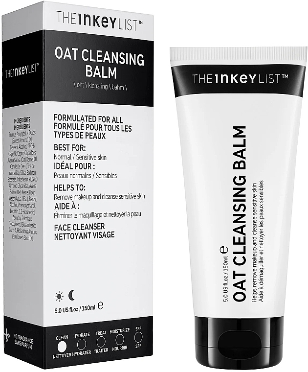 Balsam do mycia twarzy - The Inkey List Oat Cleansing Balm — Zdjęcie N2