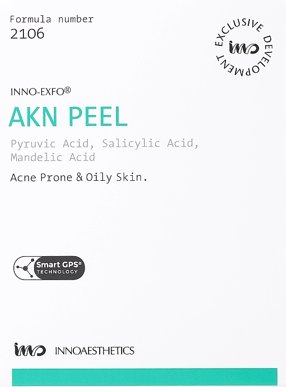 PRZECENA! Peeling w ampułkach dla skóry trądzikowej i tłustej - Innoaesthetics Inno-Exfo AKN Peel Acne Prone & Oily Skin * — Zdjęcie N1