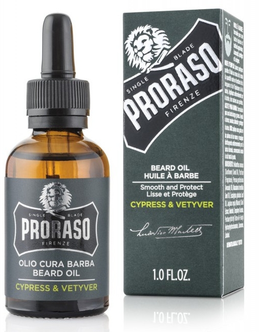 Olejek do brody - Proraso Cypress & Vetyver Beard Oil