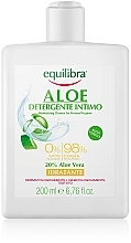 Nawilżający żel do higieny intymnej - Equilibra Aloe Moisturizing Cleanser For Personal Hygiene — Zdjęcie N2