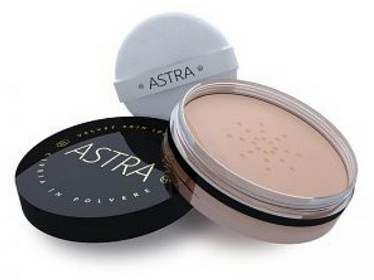 Sypki puder ryżowy do twarzy - Astra Make-Up Velvet Skin Loose Powder