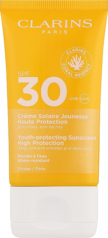 Przeciwzmarszczkowy krem przeciwsłoneczny - Clarins Youth-Protecting Sunscreen SPF 30 — Zdjęcie N1