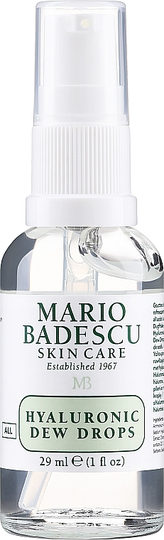 Rozjaśniające żelowe serum do twarzy - Mario Badescu Hyaluronic Dew Drops — Zdjęcie N1