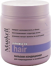 Kup PRZECENA! Odżywczy balsam do zniszczonych i osłabionych włosów - Markell Cosmetics Professional Hair Line *