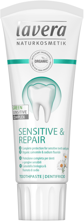 Łagodząca pasta do wrażliwych zębów - Lavera Sensitive & Repair Toothpaste — Zdjęcie N1