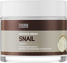 Krem do twarzy z ampułką ślimaka - Tenzero Rich Snail Ampoule Cream — Zdjęcie N1