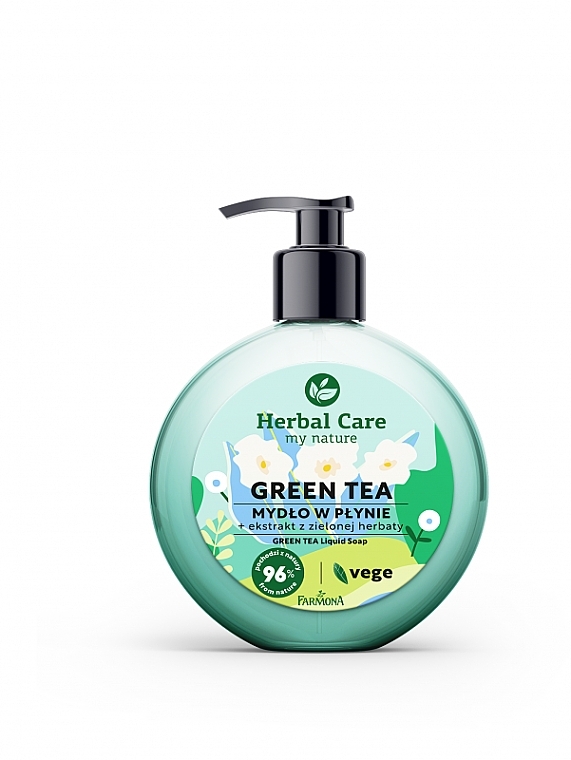 Mydło w płynie Zielona herbata - Farmona Herbal Care green Tea Liquid Soap — Zdjęcie N1