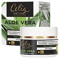 Kup Przeciwzmarszczkowy krem łagodząco-regenerujący z olejem z konopi i aloesem - Celia De Luxe Aloe Vera Soothing And Regenerating Semi-Rich Cream
