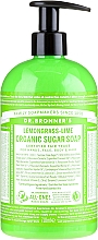 Kup Mydło w płynie Trawa cytrynow i limonka - Dr Bronner’s Organic Sugar Soap Lemongrass Lime