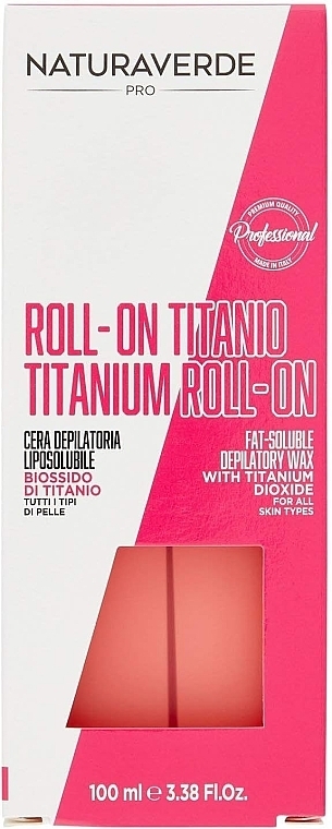 Wosk do depilacji we wkładzie - Naturaverde Pro Titanium Roll-On Fat Soluble Depilatory Wax — Zdjęcie N1