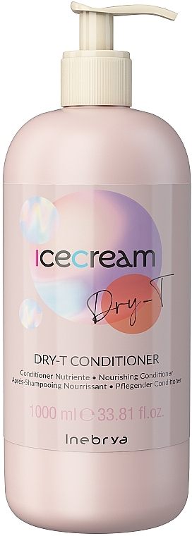 Odżywka do włosów suchych - Inebrya Ice Cream Dry-T Conditioner — Zdjęcie N1