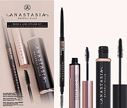 Kup Zestaw, 3 produkty - Anastasia Beverly Hills Brow & Lash Styling Kit Dark Brown