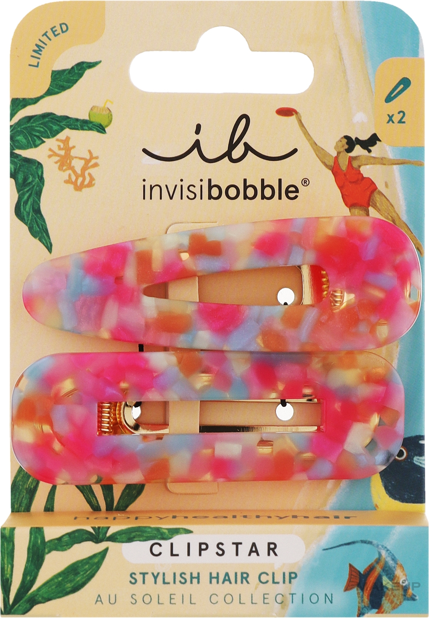 Spinka do włosów - Invisibobble Clipstar Au Soleil Dazzling Wave — Zdjęcie 2 szt.