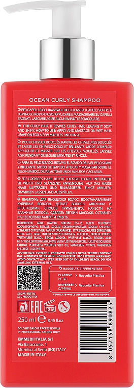 Szampon do włosów kręconych - Emmebi Italia Gate 32 Wash Ocean Shampoo Curly — Zdjęcie N2