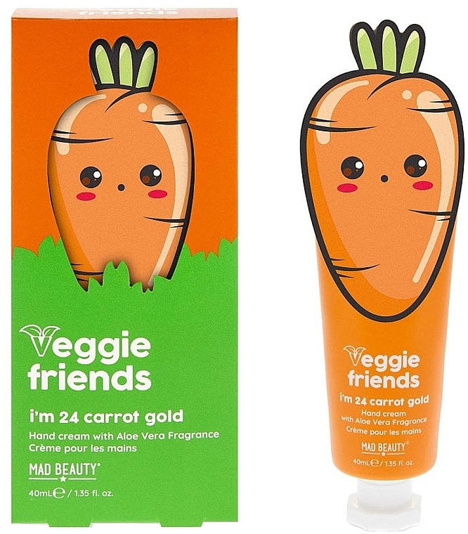 Krem do rąk z ekstraktem z marchwi - Mad Beauty Veggie Friends Carrot Hand Cream — Zdjęcie N2