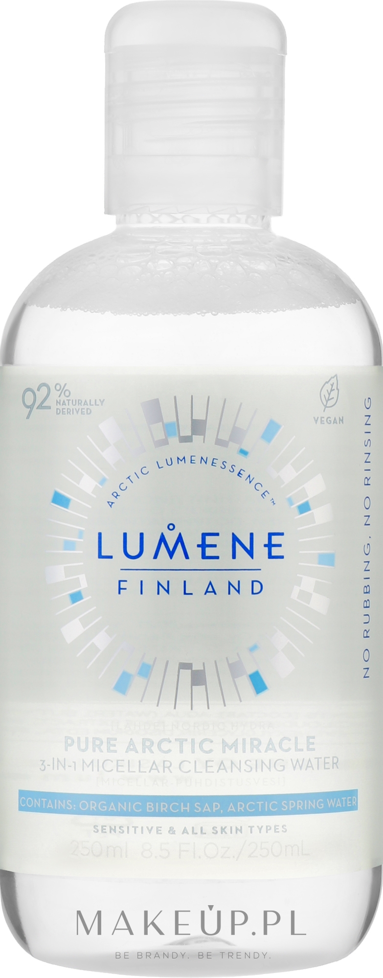 Płyn micelarny 3 w 1 - Lumene Lahde [Source] Pure Arctic Miracle 3 In 1 Micellar Cleansing Water — Zdjęcie 250 ml