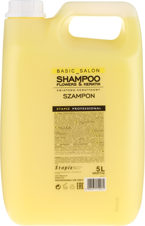 Szampon do włosów Kwiatowo-keratynowy - Stapiz Basic Salon Shampoo Flowers&Keratin — Zdjęcie N3