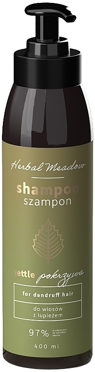 Szampon przeciwłupieżowy Pokrzywa - HiSkin Herbal Meadow Shampoo Nettle — Zdjęcie N1