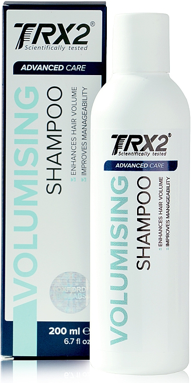 Szampon zwiększający objętość do włosów cienkich i słabych - Oxford Biolabs TRX2 Advanced Care Volumising Shampoo