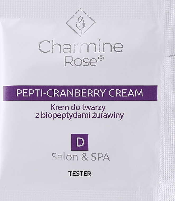 Krem do twarzy z biopeptydami żurawinowymi - Charmine Rose Pepti-Cranberry Cream (próbka) — Zdjęcie N1