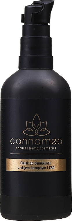 Delikatny olejek do demakijażu z olejem konopnym i 200 mg CBD – Cannamea — Zdjęcie N1