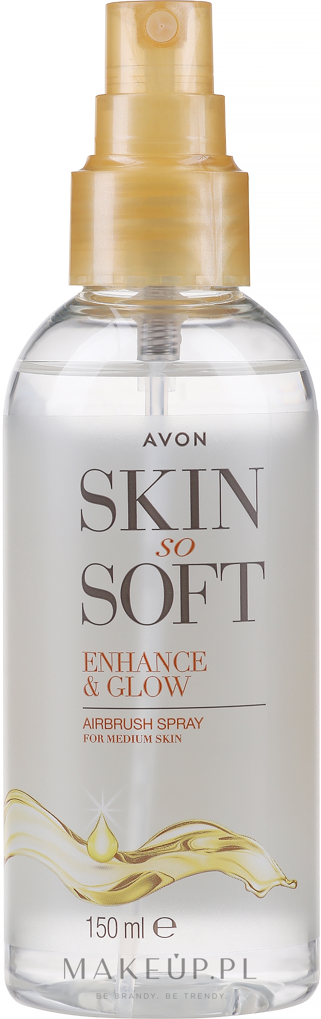 Rozświetlający olejek opalający w sprayu - Avon Skin So Soft Enhance&Glow Airbrush Spray — Zdjęcie 150 ml