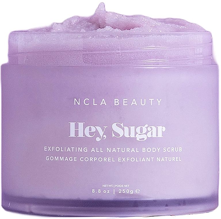 PRZECENA! Cukrowy naturalny peeling do ciała - NCLA Beauty Hey, Sugar Exfoliating All Natural Body Scrub Birthday Cake * — Zdjęcie N1