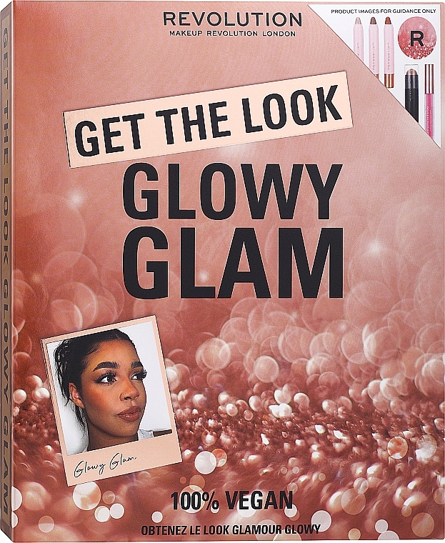 Zestaw, 6 produktów - Makeup Revolution Get The Look Glowy Glam — Zdjęcie N1