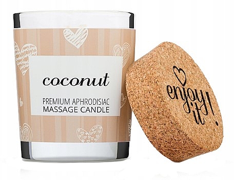 Świeca do masażu Kokos - Magnetifico Enjoy It Premium Aphrodisiac Massage Candle Coconut — Zdjęcie N1