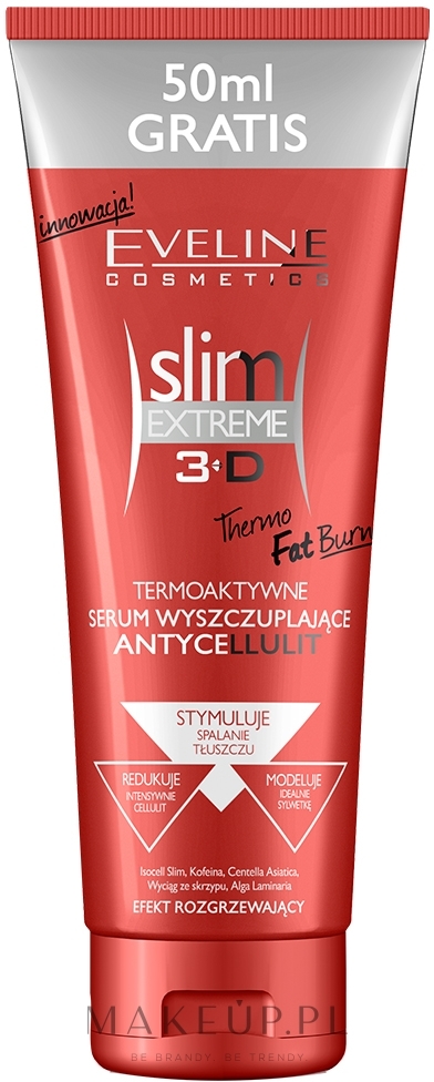 Skoncentrowany termo-aktywator spalania tłuszczu - Eveline Cosmetics Slim Extreme 4D — Zdjęcie 250 ml