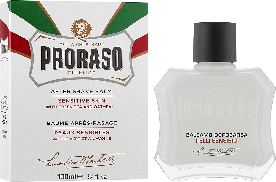 Balsam po goleniu do skóry wrażliwej - Proraso White After Shave Cream — Zdjęcie N2