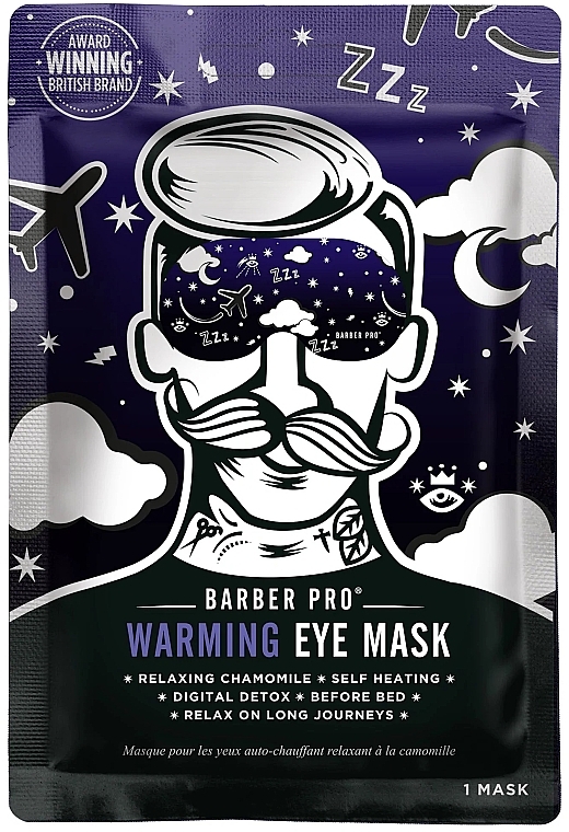 Maska na okolice oczu - BarberPro Warming Eye Mask — Zdjęcie N1
