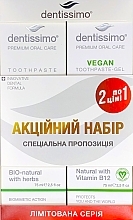 Kup Zestaw past do zębów - Dentissimo 1+1 Bio Herbs+Vegan (toothpast/2x75ml)