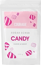 Peeling cukrowy do rąk i ciała Cukierki - Courage Candy Hands & Body Sugar Scrub (uzupełnienie) — Zdjęcie N3