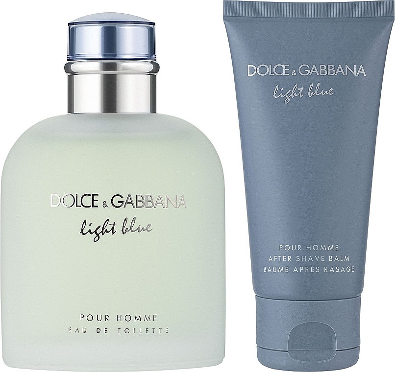 Dolce & Gabbana Light Blue Pour Homme - Zestaw (edt 75 ml + ash/balm 50 ml) — Zdjęcie N1