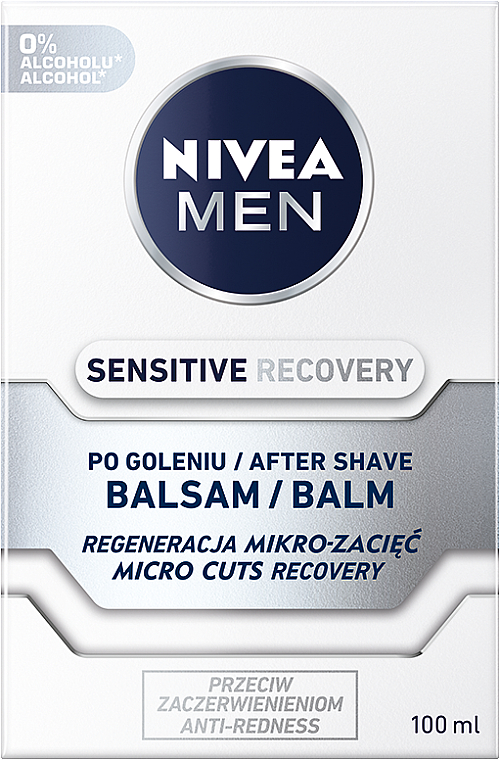 Zestaw - NIVEA MEN Skin Recovery (sh/foam/200ml + ash/balm/100ml) — Zdjęcie N3