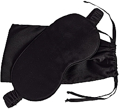 Kup Naturalna jedwabna maska do spania z etui, czarna - de Lure Sleep Mask