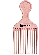 Grzebień do afro, biodegradowalny, różowy - IDC Institute Eco Afro Comb — Zdjęcie N1