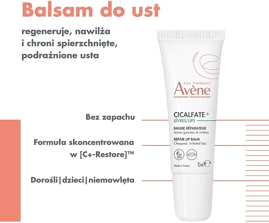 Rewitalizujący balsam do ust - Avene Cicalfate Repair Lip Balm — Zdjęcie N6