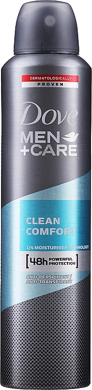 Antyperspirant-dezodorant w sprayu dla mężczyzn - Dove Men+ Care Clean Comfort Deodorant Spray