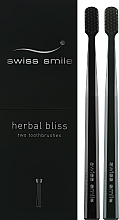 Delikatna miękka szczoteczka do zębów - Swiss Smile Herbal Bliss Two Toothbrushes — Zdjęcie N2