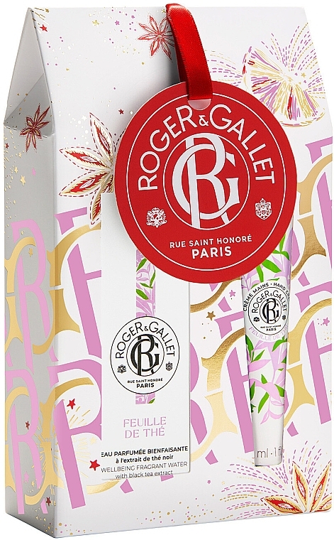 Roger&Gallet Feuille de The Wellbeing Fragrant Water - Zestaw (f/water/30ml + h/cr/30ml) — Zdjęcie N1