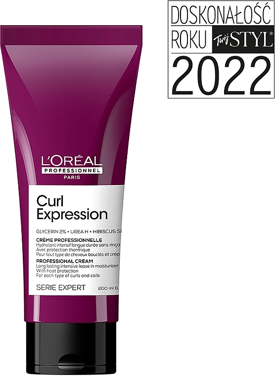 Intensywnie nawilżający krem do włosów kręconych - L'Oreal Professionnel Serie Expert Curl Expression Long Lasting​ Intensive Moisturizer​ — Zdjęcie N2