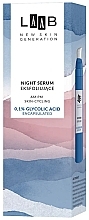 Serum do twarzy na noc z kwasem glikolowym - AA Cosmetics LAAB Night Serum 0.1% Glycolic Acid — Zdjęcie N2