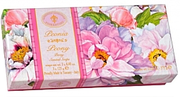 Kup Zestaw mydeł naturalnych Piwonia - Saponificio Artigianale Fiorentino Peony (soap/3x125g)