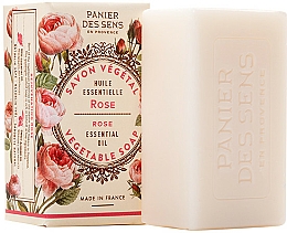 Mydło roślinne w kostce Róża - Panier des Sens Rose Extra-Gentle Vegetable Soap — Zdjęcie N1