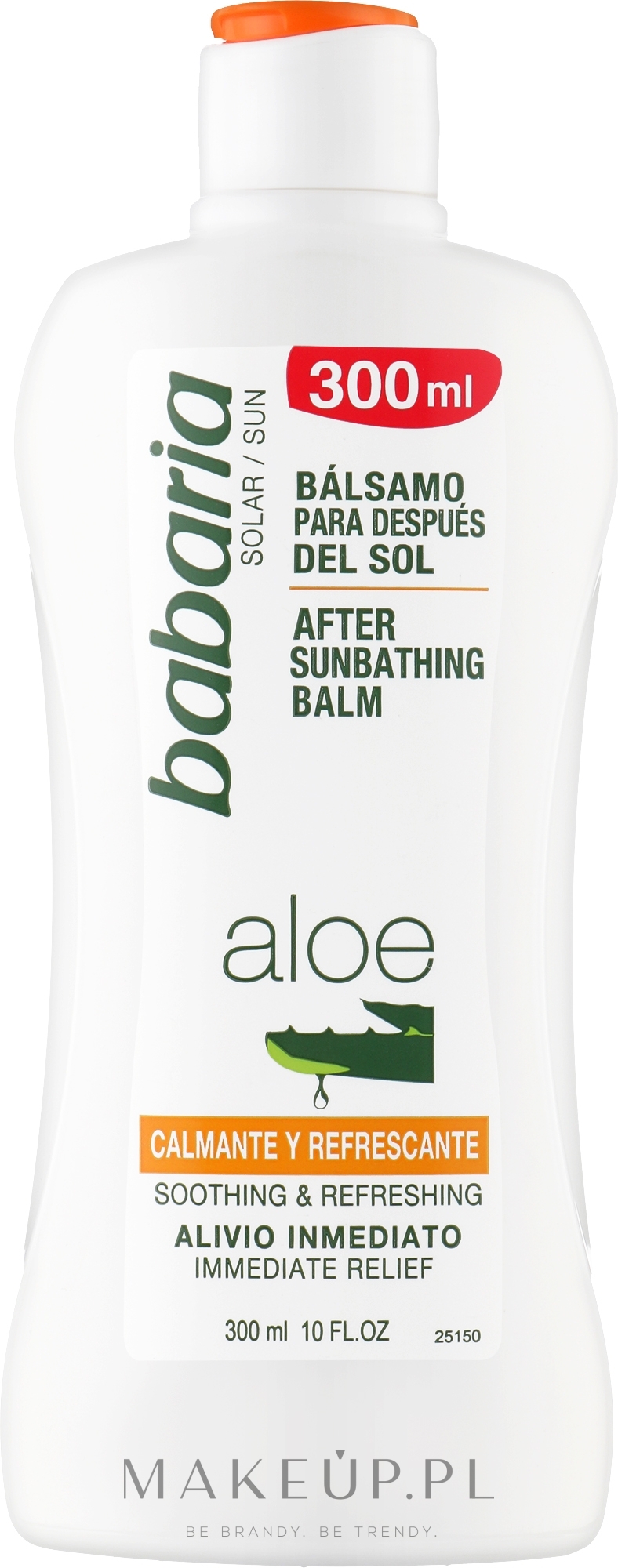 Łagodzący balsam po opalaniu - Babaria Sun After Sunbathing Balm Aloe — Zdjęcie 300 ml