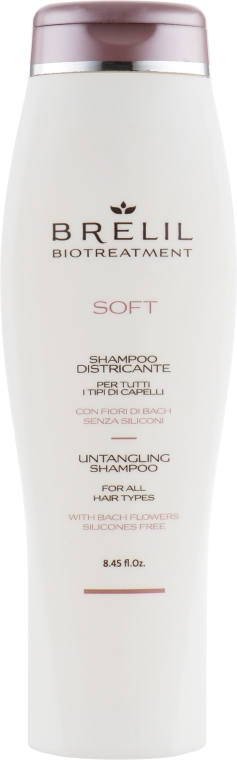 Szampon ułatwiający rozczesywanie włosów - Brelil Bio Treatment Soft Shampoo — Zdjęcie N1