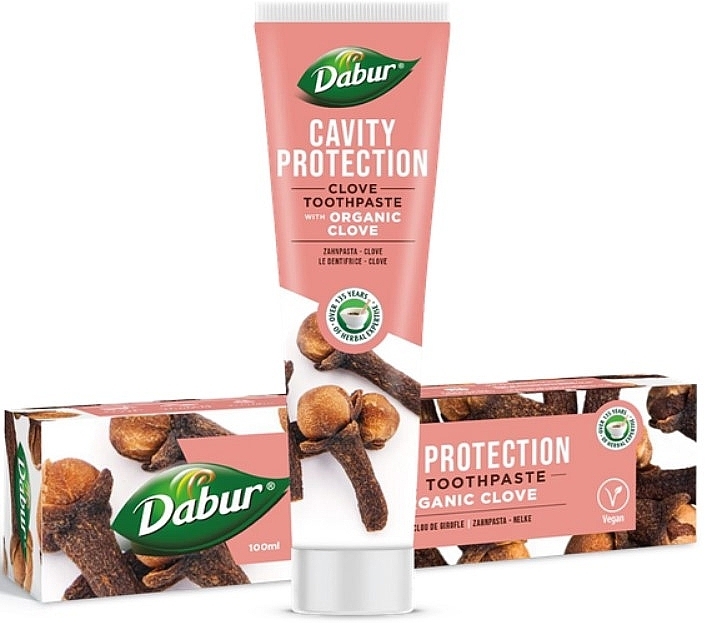 PRZECENA! Pasta do zębów z organicznymi goździkami - Dabur Cavity Protection Clove Toothpaste * — Zdjęcie N1
